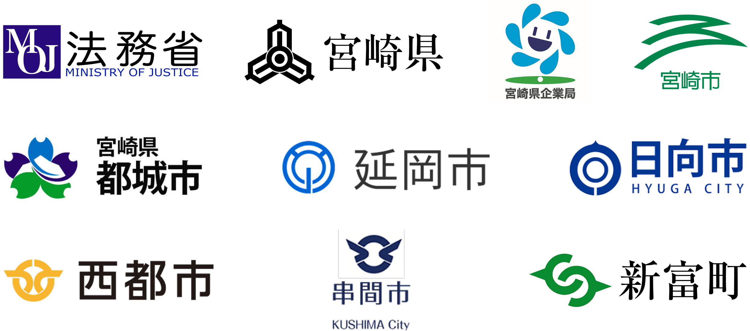 法狢貧・宮崎県・宮崎県企業局・宮崎市。都城市・延岡市・日向市・西都市・串間市・新富町
